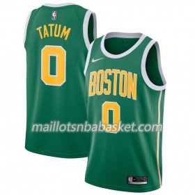 Maillot Homme Boston Celtics Jayson Tatum 0 2018-19 Nike Vert Swingman